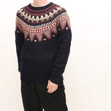 Wool Rich Vintage Nordic  Wool Sweater