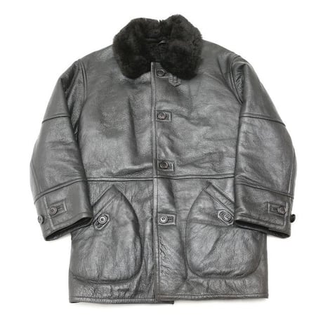 Vintage Black Mouton Coat