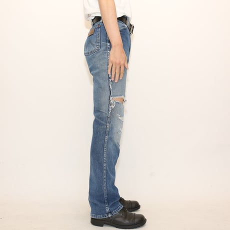 Wrangler 947STR Damaged Denim Pants