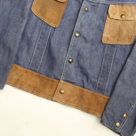 70's Denim & Suede Jacket