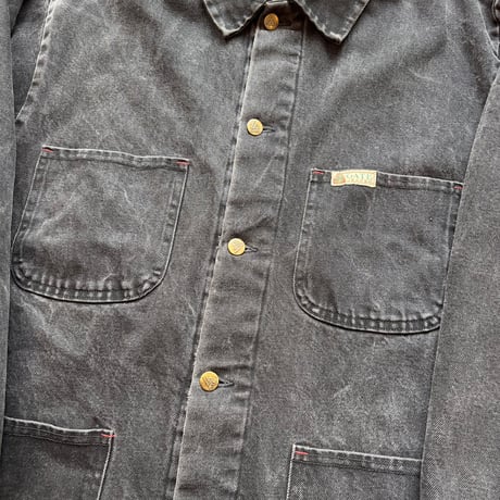 90s LA GATE Coverall Black Denim Coverall Jacket MADE IN USA