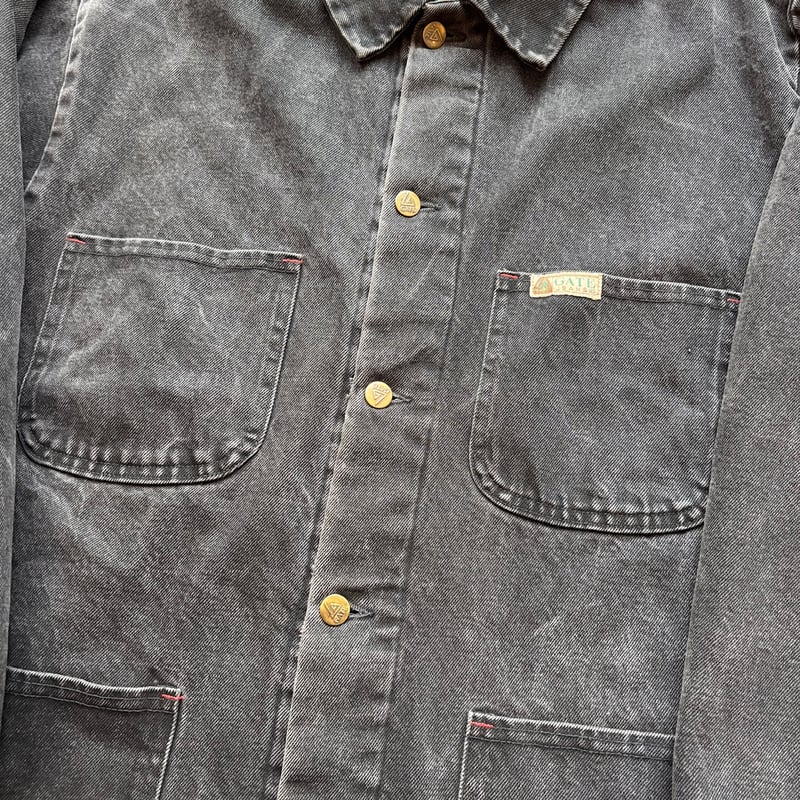 90s LA GATE Coverall Black Denim Coverall Jacke