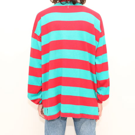 Mockneck Cotton Knit Sweater