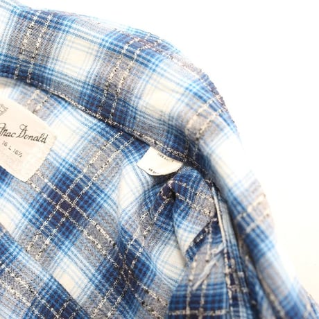 60s Sandy Mac Donald Open Collar Rayon Shirt