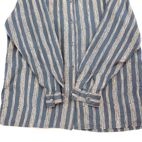 Open Collar Silk L/S Shirt
