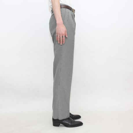 1Tuc Plaid Slacks