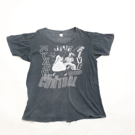 80s The Clash "Out Of Control Tour" T-Shirt