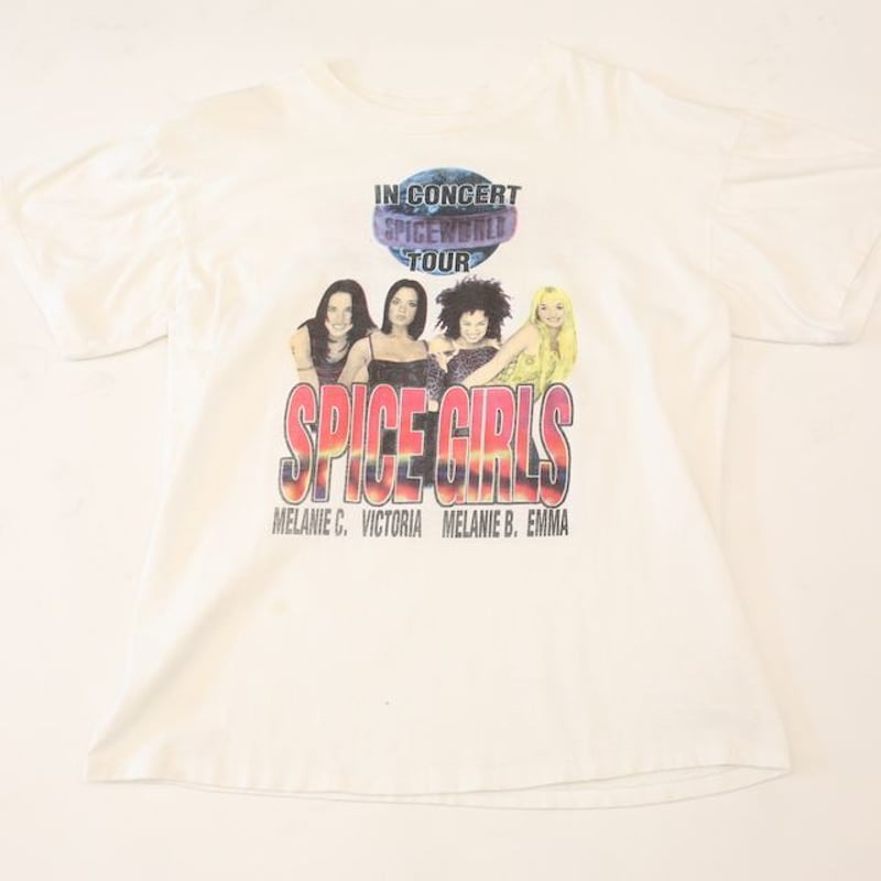 Vintage 90s Spice Girls Band Rap Tee - 1998 USA 98 Tour