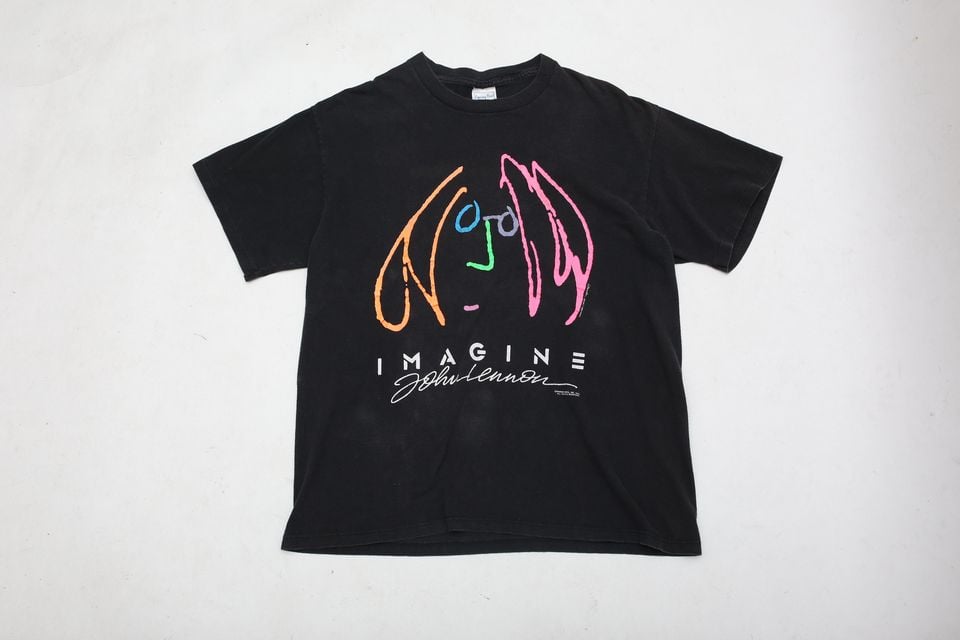 80's John Lennon 'IMAGINE' T-Shirt | Strato