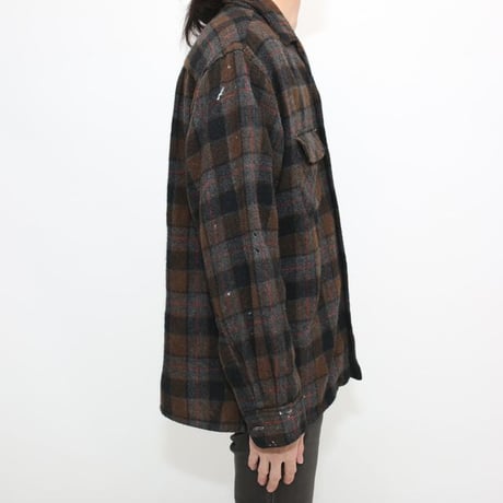 60s Towncraft Wool Plaid Loop Shirt