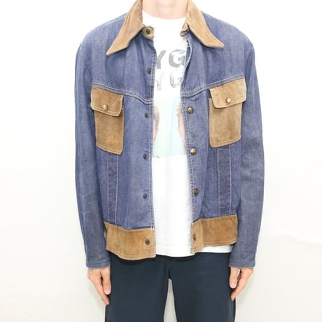 70's Denim & Suede Jacket