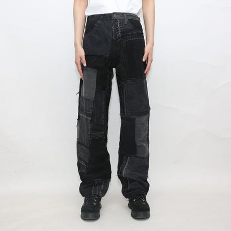 Levi's Patchwork Remake Black Denim Pants