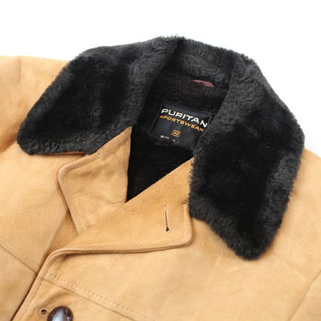 Puritan Nuback Boa Coat