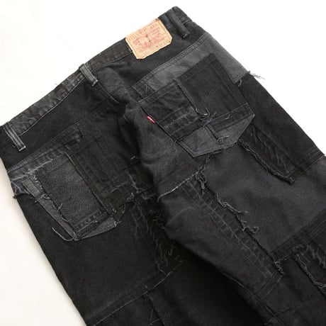 Levi's Patchwork Remake Black Denim Pants