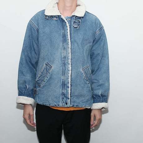B-3 Type Denim Boa Jacket