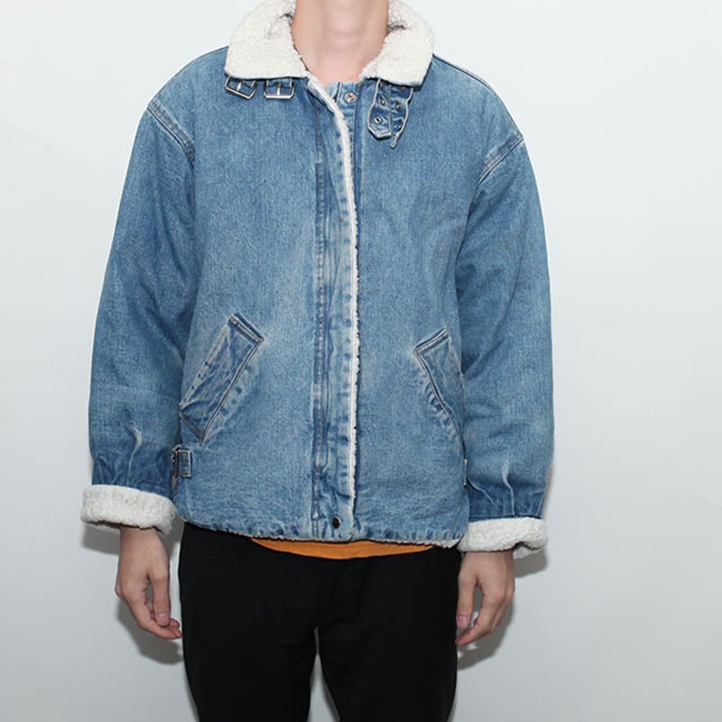 B-3 Type Denim Boa Jacket | Strato