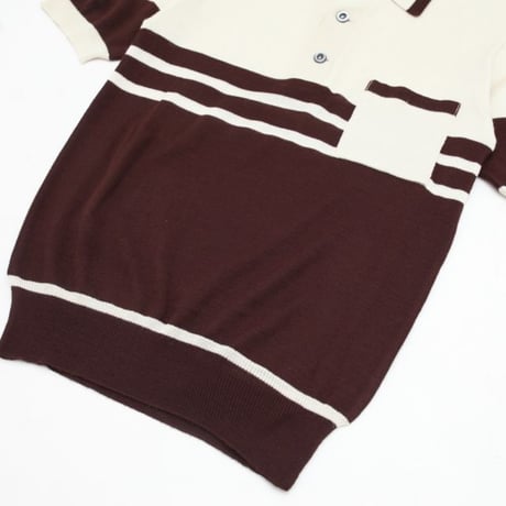 Euro Vintage Knit Polo Shirt