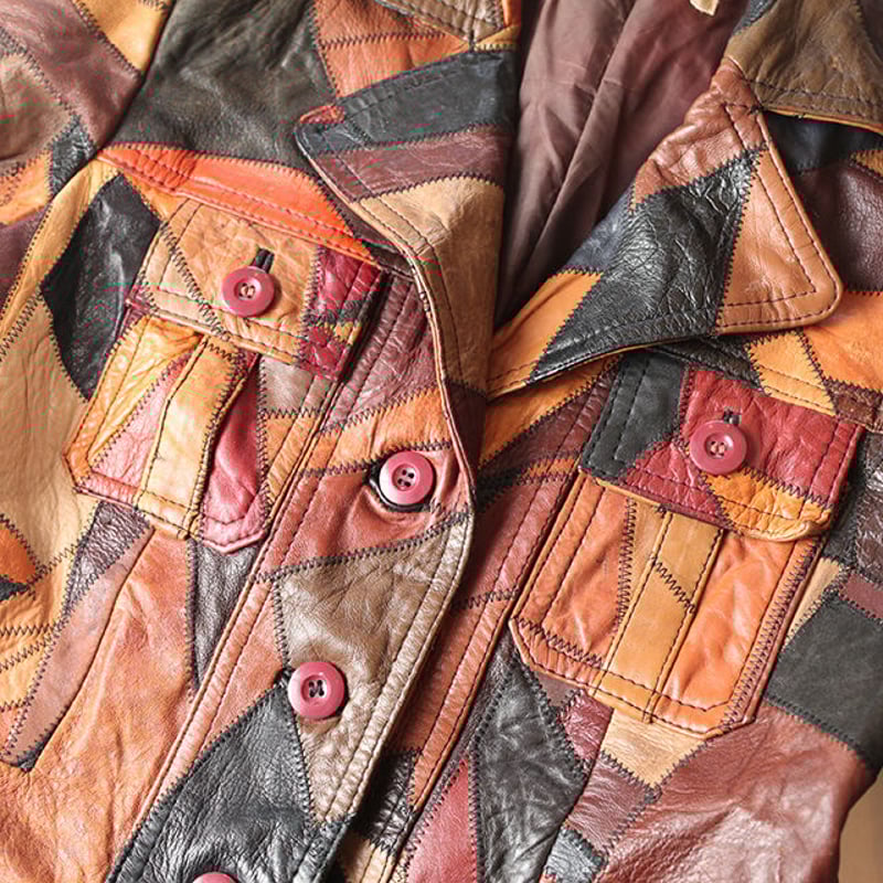 Patchwork Leather Jacket | Strato Patchwork Leather Jacket | Strato