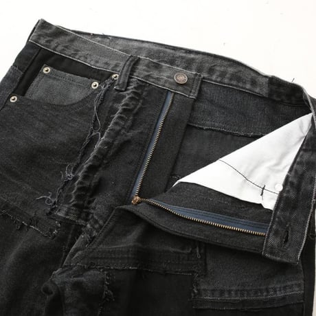 Levi's Patchwork Remake Black Denim Pants