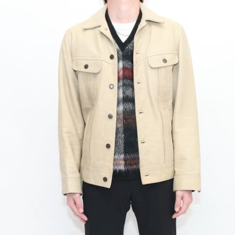 Lee Leather Trucker Jacket