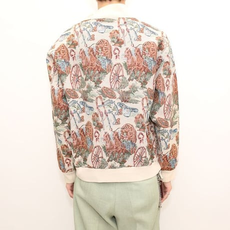 Vintage Horse Pattern Loose Gobelin Jacket