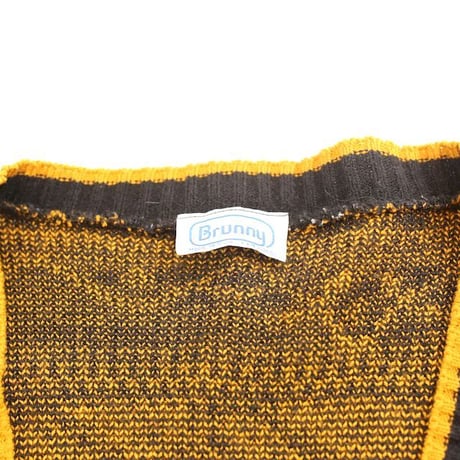 Vintage Brunny Patterned Knit Cardigan