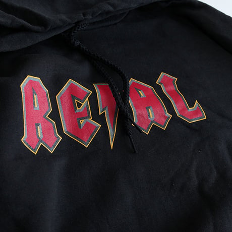 リアルスケートボード ビンテージパーカー 袖プリント デッドストック Real Skatebords Hoodie