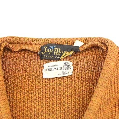 60's Jay Martin Wool Knit Cardigan