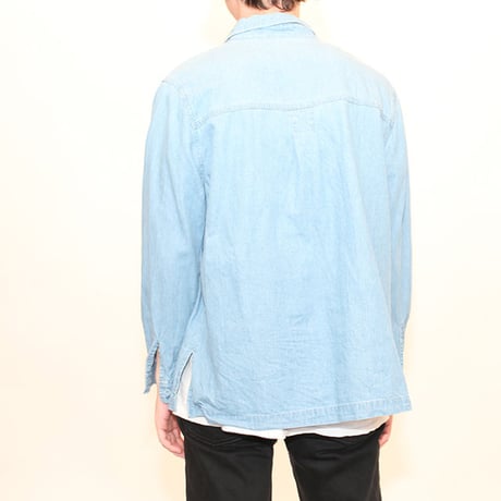 Denim Embroidery L/S Shirt