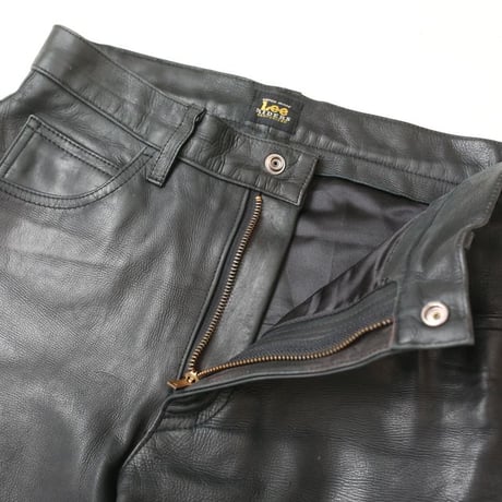 Lee Black Leather Pants Slim Fit