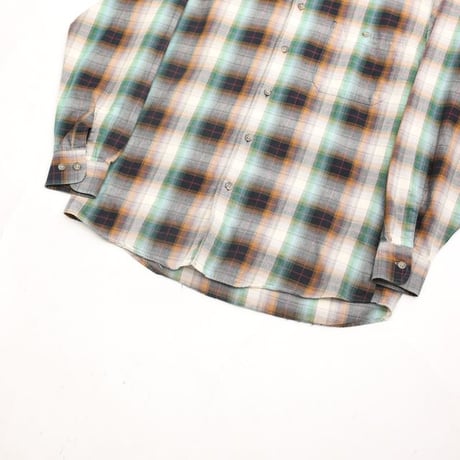 Ombre Plaid Cotton Shirt MADE IN CANADA