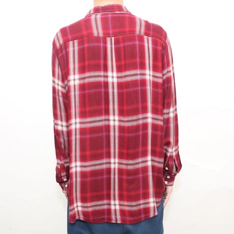 Rayon Checked Pattern Shirt