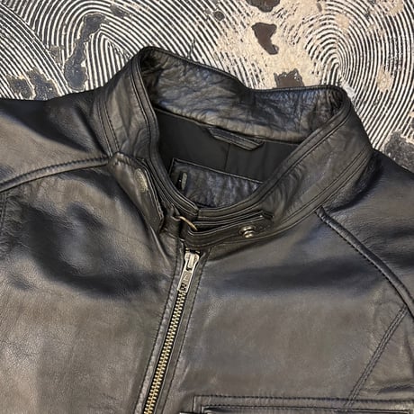 Double Zip Black Leather Jacket