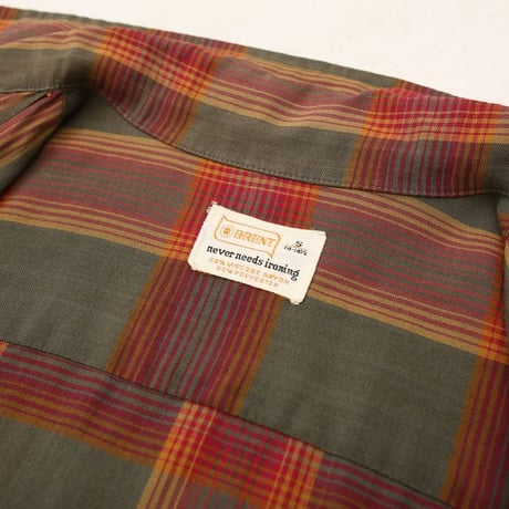 60's BRENT Rayon L/S Shirt