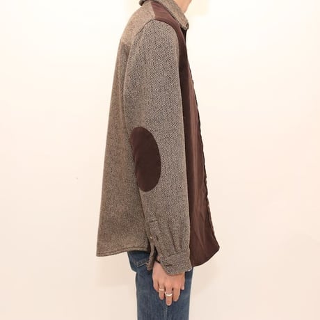 Talbots Wool × Fake Suede Shirt