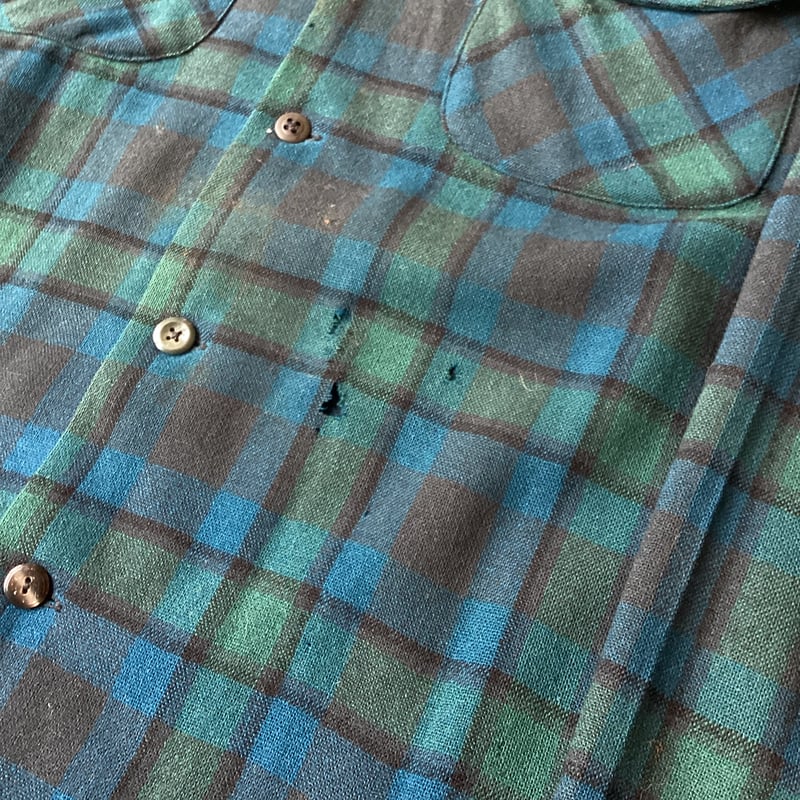 60s Pendleton Wool Plaid Loop Shirt | Strato