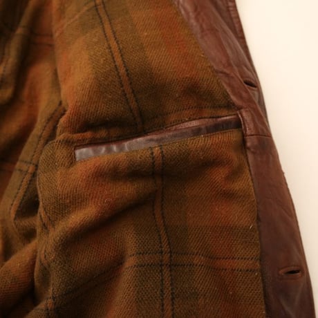 Brown Leather Jacket Wool Lining