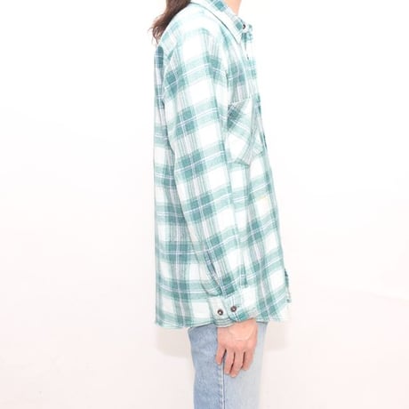 80's Print Flannel Plaid Shirt