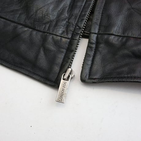 LONDON FOG Black Leather Jacket