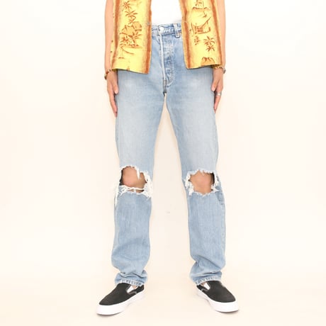 Euro Vintage Levi's 501 Damage Denim Pants