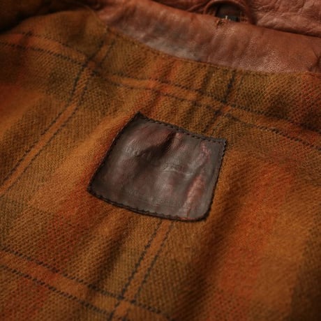 Brown Leather Jacket Wool Lining
