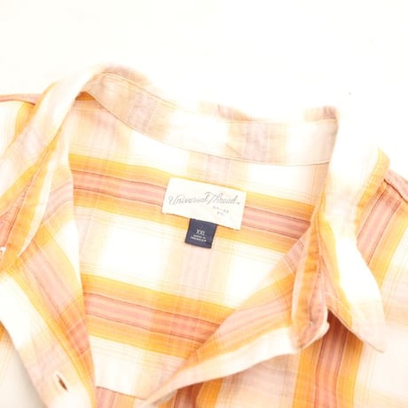 Cotton × Rayon Checked Pattern Shirt
