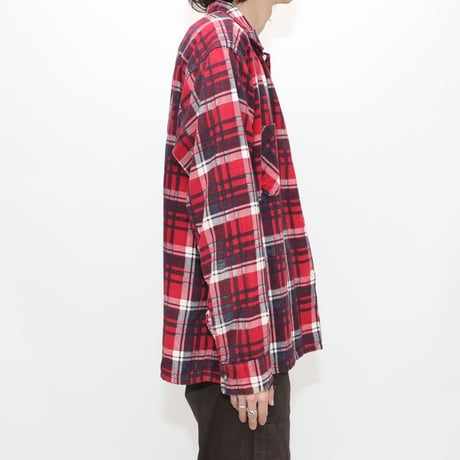60's Foxdale Printed Plaid Flannel Shirt