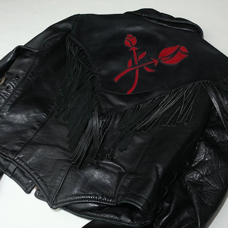 Rose&Fringe Leather Jacket