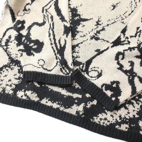 Max Studio Mock Turtleneck Art Knit Sweater
