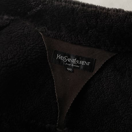 Vintage Yves Saint Laurent Mouton Coat