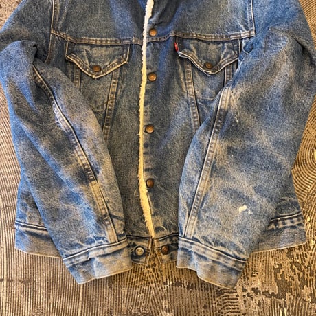 80-90s Levi's Denim Sherpa Trucker Jacket