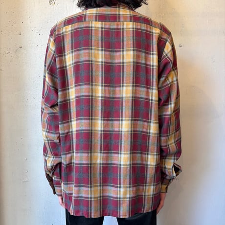 60-70s "Golden Key" Rayon Loop Shirt