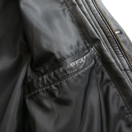 Black Leather Half Coat