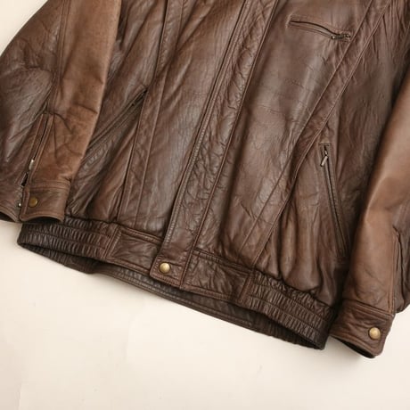 Vintage Brown Leather Jacket